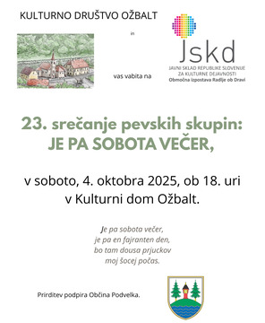 Je pa sobota večer